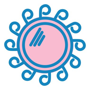 Güneş Simgesi Vektör illüstrasyonu