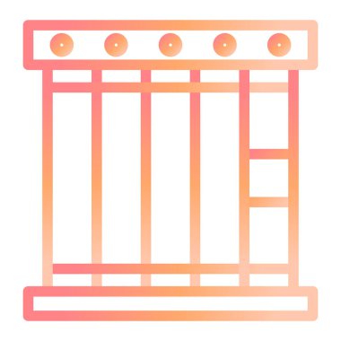 Bina. Web simgesi basit illüstrasyon