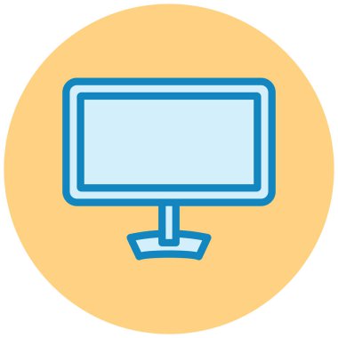 Bilgisayar. Web simgesi basit illüstrasyon