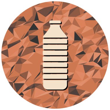 tek şişe simge vektör çizim