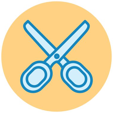 makas simgesi vektör illüstrasyonu