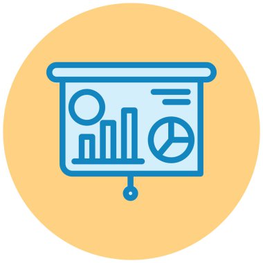 Sunum. Web simgesi basit tasarım