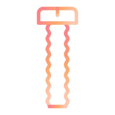 Kilit simgesi vektörü. ince çizgi işareti