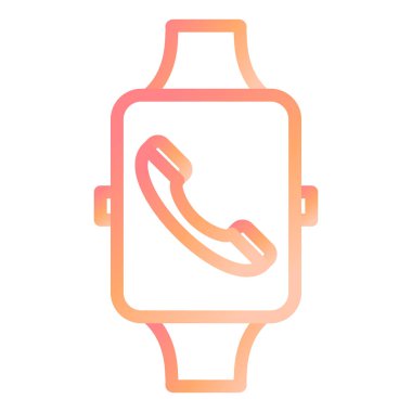 smartwatch simgesi, vektör illüstrasyonu