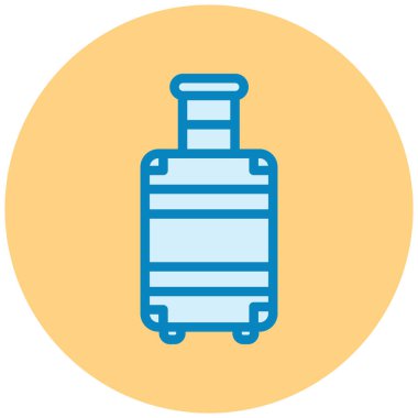 bagaj. Web simgesi basit illüstrasyon