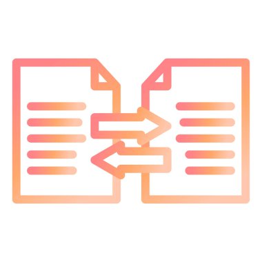 Dosya Aktarım vektör simgesi modern basit illüstrasyon