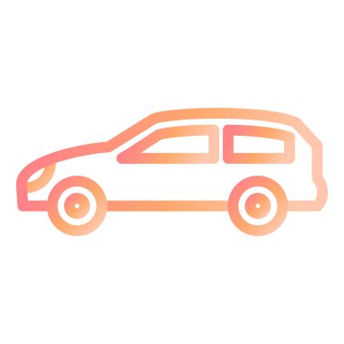 araba simgesi vektör illüstrasyonu