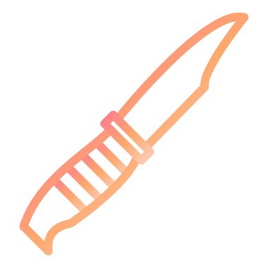 Beyaz arkaplanda bıçak simgesi