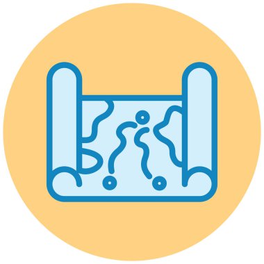 Harita. Web simgesi basit illüstrasyon