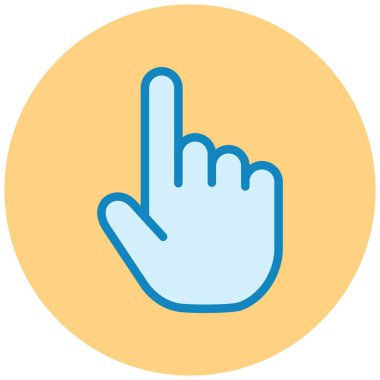 Parmak imleci. Basit resimleme