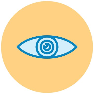 Göz. Web simgesi basit illüstrasyon