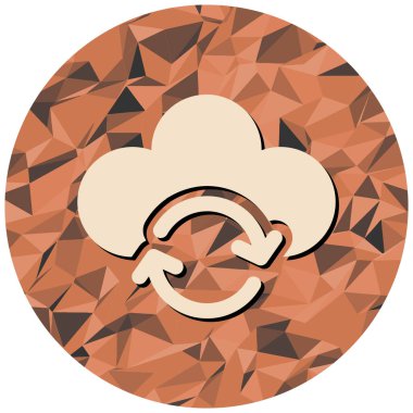 Bulut. Web simgesi basit tasarım