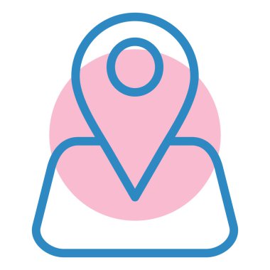 konum. Web simgesi basit illüstrasyon