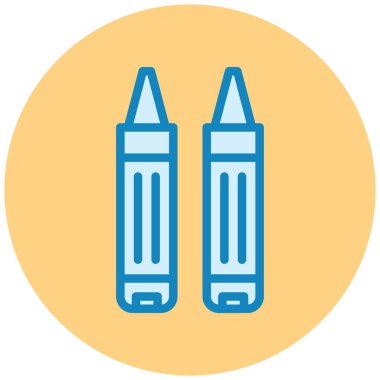 Kalem. Web simgesi basit illüstrasyon