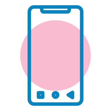 Cep telefonu. Basit resimleme