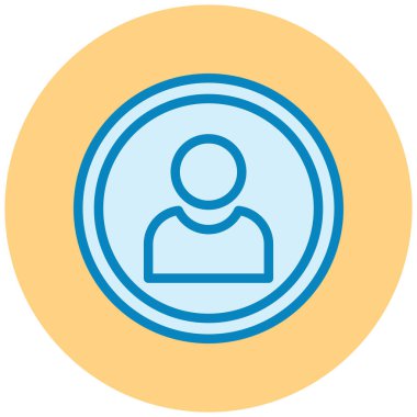 kullanıcı. Web simgesi basit illüstrasyon