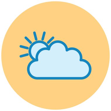 Bulut. Web simgesi basit tasarım