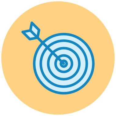 Hedef. Web simgesi basit illüstrasyon