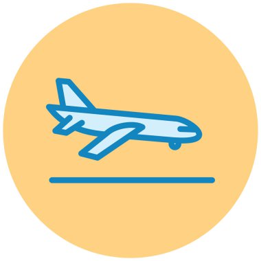 Uçak. Web simgesi basit illüstrasyon