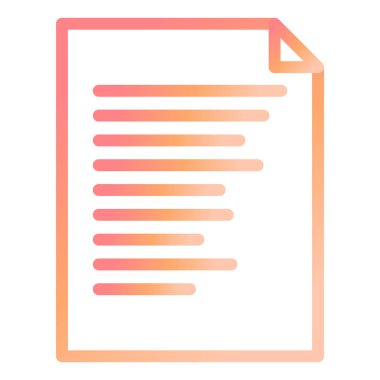 Belge. Web simgesi basit illüstrasyon 