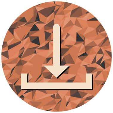 Modern simgeyi indirmenin vektör illüstrasyonu