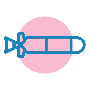 Tıbbi maske vektör simgesi