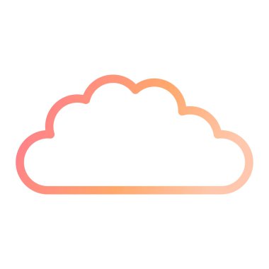 bulut simgesi, vektör illüstrasyonu