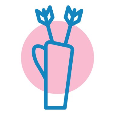 çay fincanı simgesi, vektör illüstrasyonu