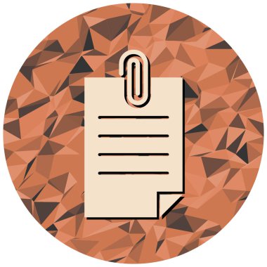 Kalemle bir kağıdın vektör illüstrasyonu