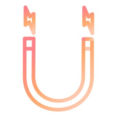 Mıknatıs Web simgesi basit illüstrasyon 