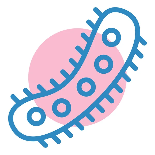 Bacterias Icono Web Diseño Simple — Vector de stock