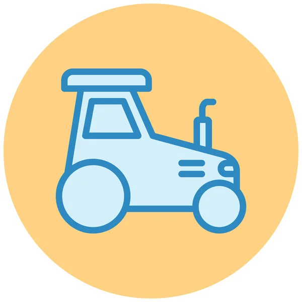 Traktor Web Ikone Einfaches Design — Stockvektor