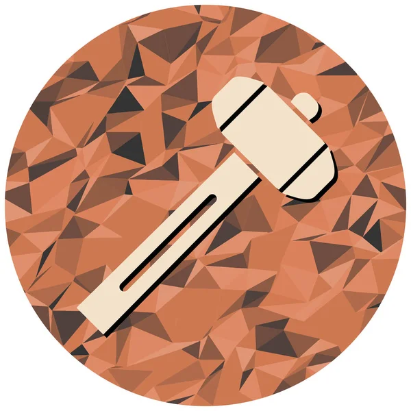 Hammer Icon Flat Illustration Axe Vector Icons Web — Stock Vector