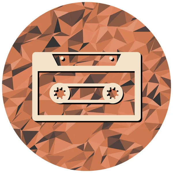 Retro kaset simgesinin gösterimi