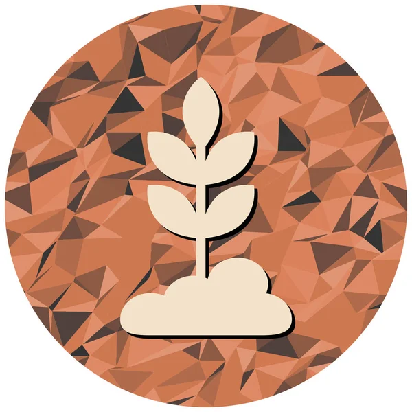 Ağaç. Web simgesi basit illüstrasyon