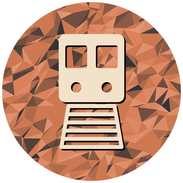 Tren ikonu. Düz dizayn. vektör illüstrasyonu.