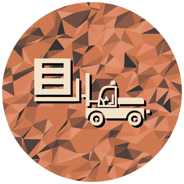 Kamyon ikonu. vektör illüstrasyonu