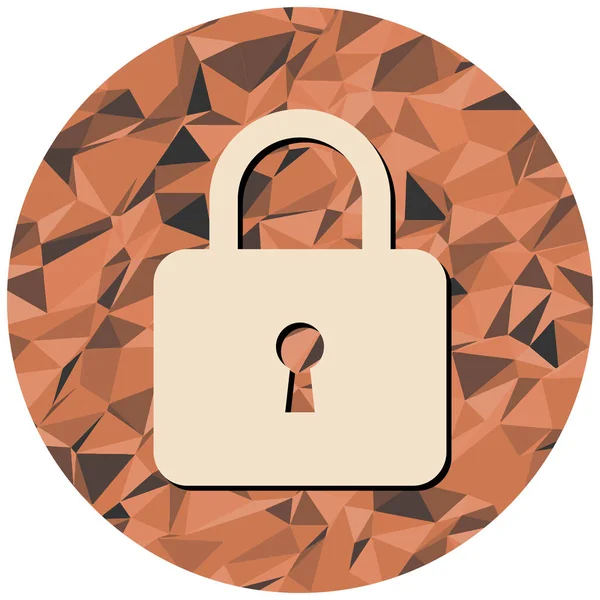 asma kilit ikon vektör çizimi