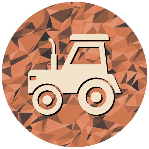 Traktorikone Vektorillustration — Stockvektor