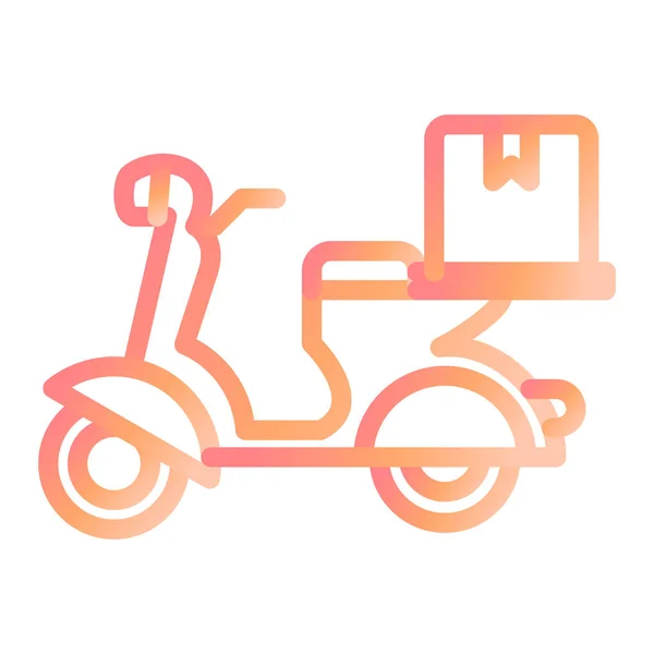 Ícone Scooter Ilustração Vetorial — Vetor de Stock