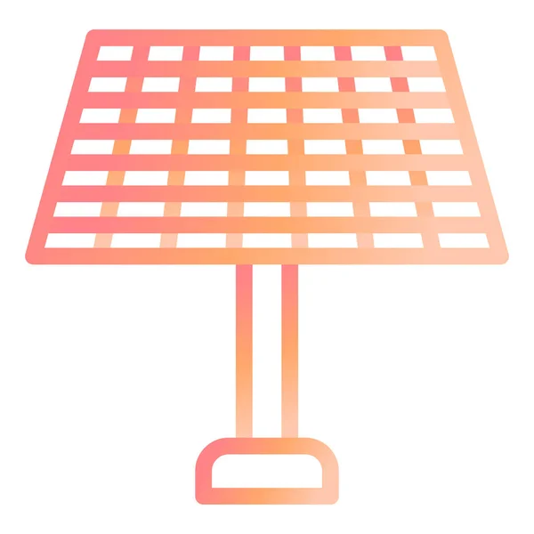 Solární Panel Webová Ikona Jednoduchá Ilustrace — Stockový vektor
