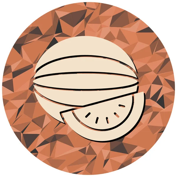 Vector Illustration Melon Icon — Image vectorielle