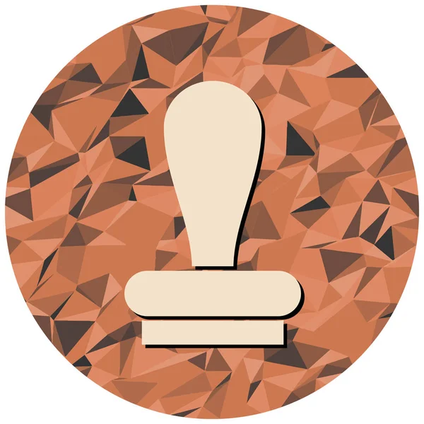 Saplı pul vektör illüstrasyonu