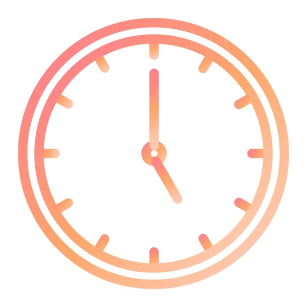 Ilustración Vectorial Del Icono Reloj Único — Vector de stock