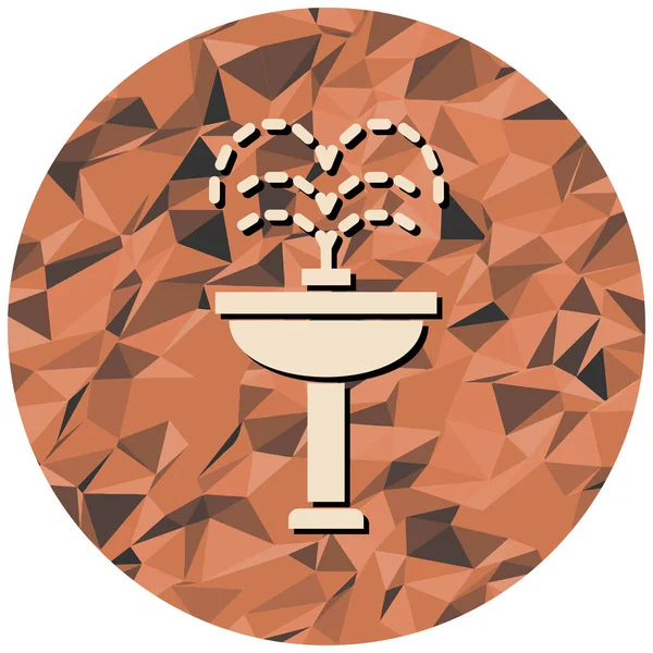 Bir ağaç simgesinin vektör illüstrasyonu