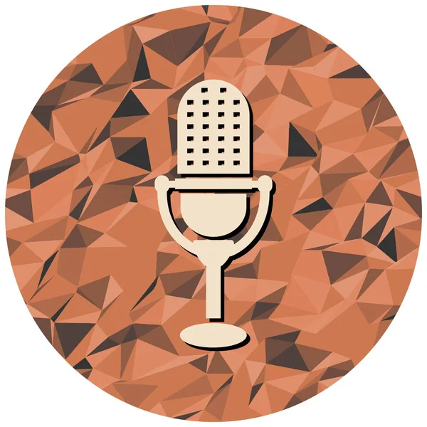 mikrofon simgesi. vektör illüstrasyonu