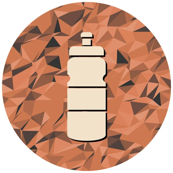 Şişe simgesi. Web için su karıştırıcı vektör simgelerinin düz çizimi