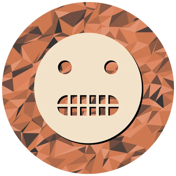 Yüz simgesinin vektör illüstrasyonu