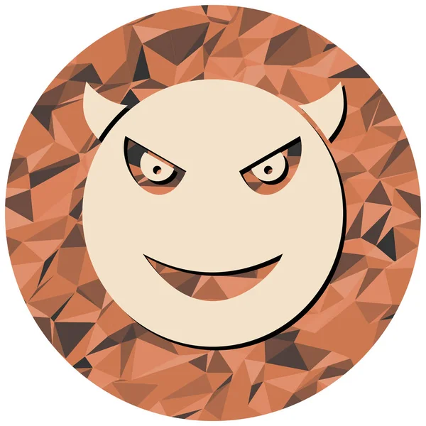 Şeytan yüz vektör çizim