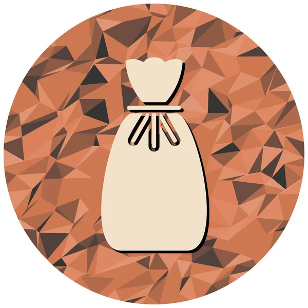 Çanta. Web simgesi basit illüstrasyon